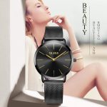 OLEVS Women's Watch Luxury Dress Rose Gold Women Slim Thin Lightweight Watch Stainless Steel Mesh Watches Fashion Waterproof Ladies Wrist Watch Black White Blue Face,Adjustable Bracelet - Image 8